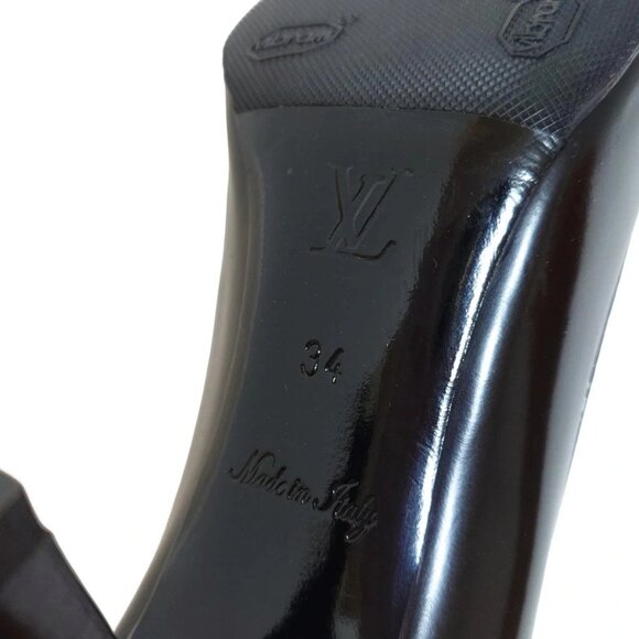 LOUIS VUITTON - Black Women's Pumps Leather 182-081225 - Picture 6 of 6
